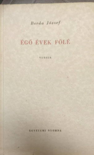 Berda J�zsef - �g� �vek f�l�