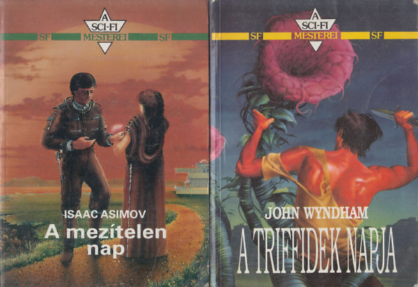 Isaac Asimov - 2 db ktet a Sci-fi Mesterei sorozatbl: A meztelen nap + A triffidek napja