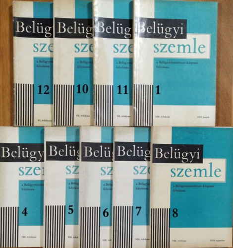 Dri Pl  (fszerk.) - Belgyi Szemle, 1968-1970 - 9 szrvnyszm