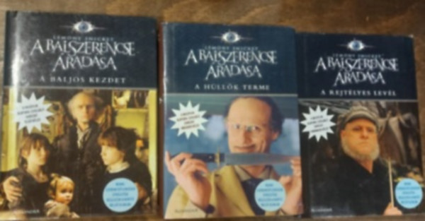 Lemony Snicket - A balszerencse áradása sorozat 1-3. (A baljós kezdet, A hüllők terme, A rejtélyes levél)