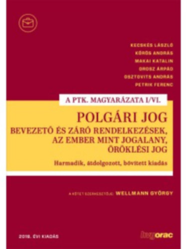 Polgri Jog - Bevezet s zr rendelkezsek, az ember mint jogalany, rklsi jog