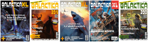 Dr. Mund Katalin  (szerk.) - Galaktika XL  s Galaktika szrvnyszmok: Galaktika XL 379 + Galaktika XL 391 + Galaktika XL 412 +  Galaktika  390 + Galaktika 394 (5 m)