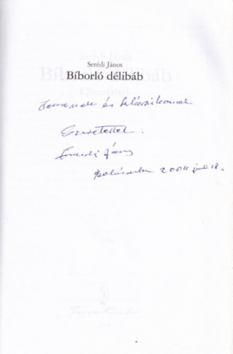 Ser�di J�nos - B�borl� d�lib�b