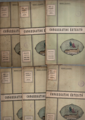 6 db Congregatioi rtest - 13, 14, 15, 16,18, 19. szmok. - (ritka kalocsai kiads)
