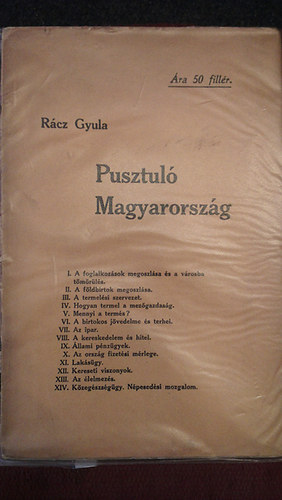 Rcz Gyula - Pusztul magyarorszg