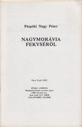 P�sp�ki Nagy P�ter - Nagymor�via fekv�s�r�l