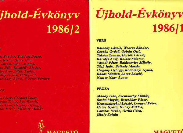 Magvető Könyvkiadó - Újhold-Évkönyv 1986/1-2.