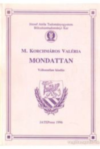 M. Korchm�ros Val�ria - Mondattan