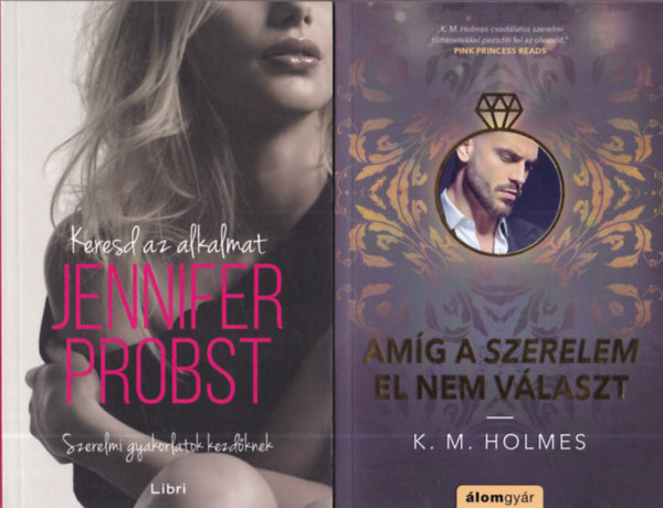 2db romantikus regny - K.M. Holmes: Amg a szerelem el nem vlaszt + Jennifer Probst: Keresd az alkalmat