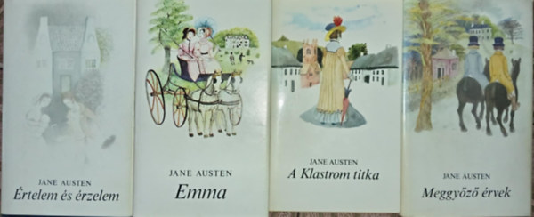 Jane Austen - (4db) JAne Austen k�nyvcsomag: �rtelem �s �rzelem / Emma / A Klastrom titka / Meggy�z� �rvek