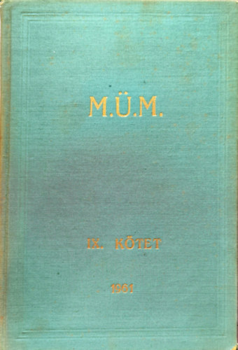 Nincs - Magyar �get� M�nesk�nyv IX. k�tet, 1961.