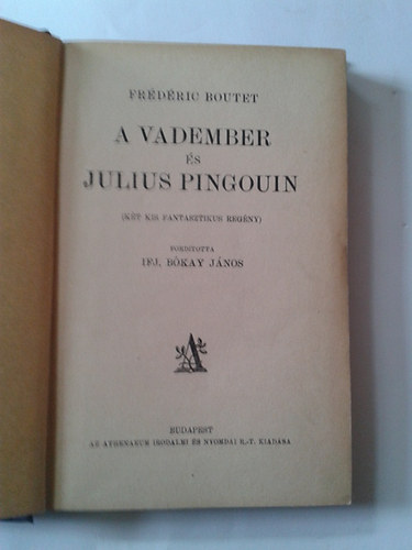 Fr�d�ric Boutet - A vadember �s Julius Pingouin