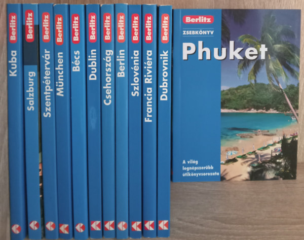 Jack Altman - 12 db Berlitz zsebk�nyv:  B�cs, Kuba, Salzburg, Szentp�terv�r, M�nchen, Dublin, Csehorsz�g, Berlin, Szlov�nia, Dubrovnik, Phuket, Francia Rivi�ra