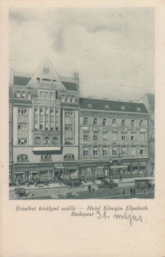 Erzsébet királyné szálló, Budapest (régi képeslap)