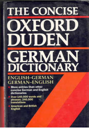 Clark-Thyen - The Concise Oxford Duden German Dictionary - english-german, german-english