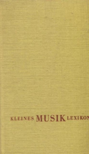 Horst seeger - Kleines Musik Lexikon