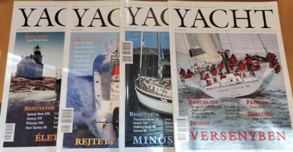 Ger Andrs  (fszerk.) - 4 db Yacht magazin (szrvnyszmok a termklapon jelezve, sajt fot)