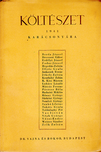 Kovalovszky Mikl�s  (szerk.) - K�lt�szet 1941 kar�csony�ra