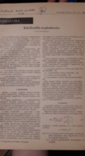 Papp Ferenc - Hidraulika - Ktellenlls meghatrozsa (Hidraulikai Kzlny 1971. 6. sz.)