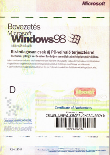 Bevezets - Microsoft Windows 98 (msodik kiads)