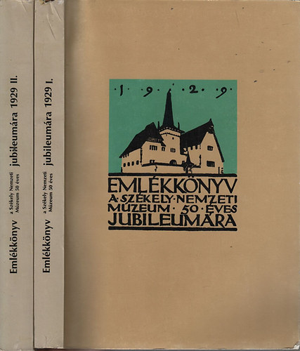 Emlkknyv a Szkely Nemzeti Mzeum tvenves jubileumra I-II. (reprint, ksrfzettel)- szmozott