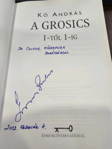 K Andrs - A Grosics ( dr. Czukor Jzsef rszre dediklt pldny!)
