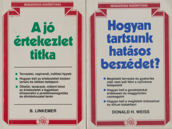 Menedzserek kiskönyvtára könyvcsomag 5 db