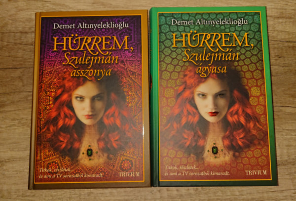 Demet Altinyeleklioglu - 2 k�nyv a Szulejm�n-sorozatb�l: H�rrem, Szulejm�n �gyasa + H�rrem, Szulejm�n asszonya