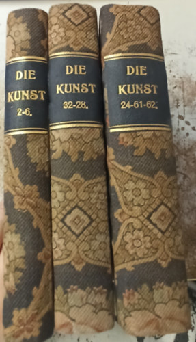 Richard Muther - Die Kunst 2-6. - Die kunst 32-28. - Die kunst 24-61-62. (3 k�tet)