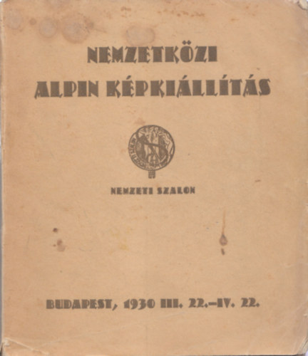 Nemzetkzi Alpin kpkillts - Nemzeti Szalon (1930. III.22-IV.22)