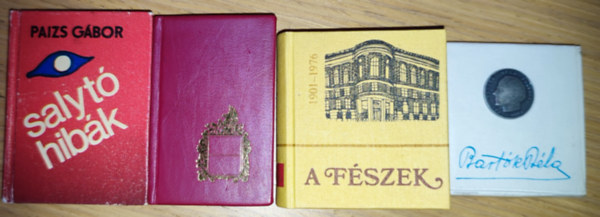 Nyerges András , Végh Oszkár Paizs Gábor (válogatta) - 4dm minikönyv - A Fészek-Emlékkönyv a Fészek Művészklub alapításának 75. évfordulójára, Paizs Gábor-Salytó hibák, Nyerges András (válogatta)-Bartók Béla, Végh Oszkár-Nyomda a Terézvárosban