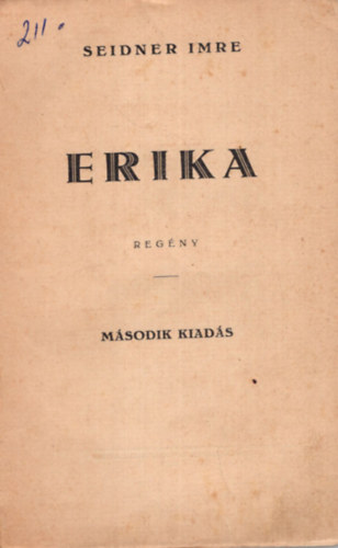 Seidner Imre - Erika