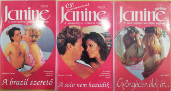 Fiesta - 3 db Janine A szenvedlyes szerelem regnye romantikus regny (Gyngden lelj t..., A szv nem hazudik, A brazil szeret)