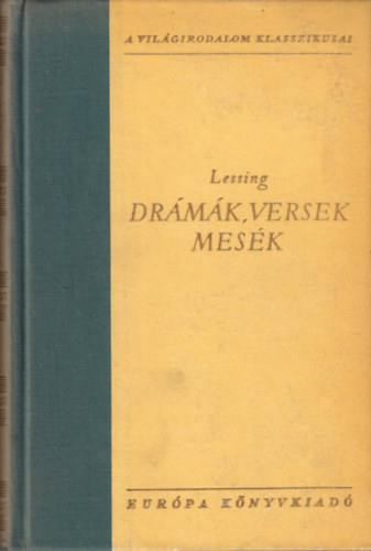 Lessing - Drmk, versek, mesk