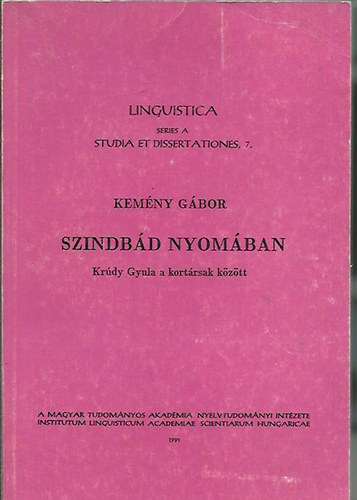 Kemny Gbor - Szindbd nyomban - Krdy Gyula a kortrsak kztt