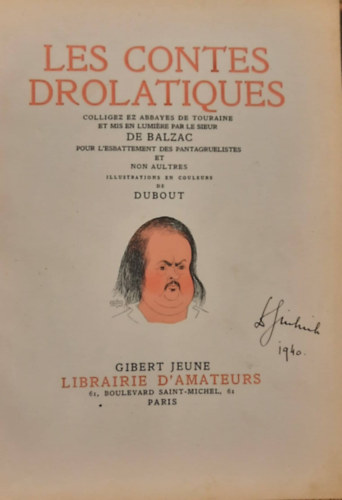 Balzac - Les contes drolatiques