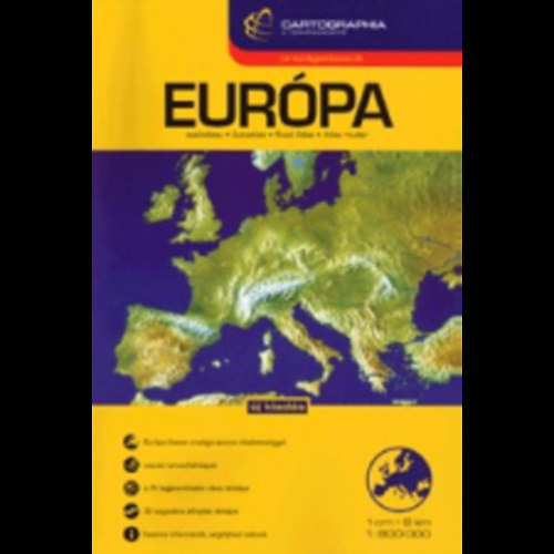 Eurpa autatlasz 1:1 500 000