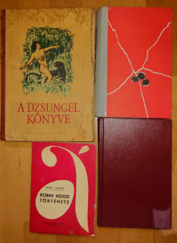 Eric Knight, Herman Melville, Rudyard Kipling Henry Gilbert - 4 klasszikus ifjsgi regny: A Dzsungel knyve, Lgy h nmagadhoz, Moby Dick vagy a fehr blna, Robinn Hood trtnete