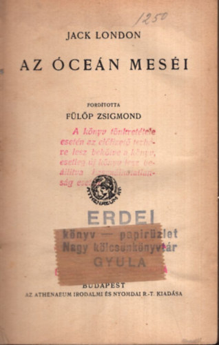 Jack London - Az cen mesi