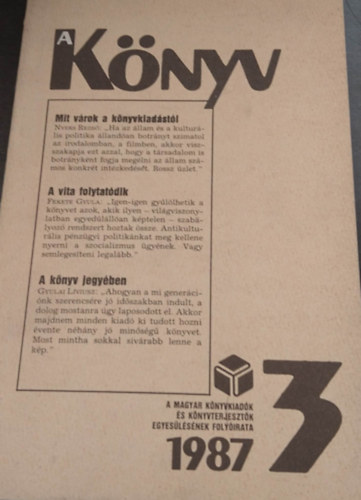 Kocsis L. Mihly  (szerk.) - A Knyv 1987/3