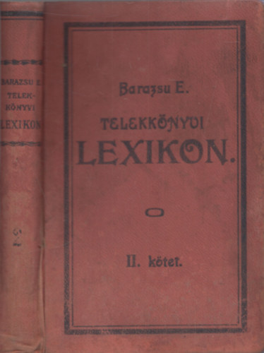 Barazsu Endre - Telekkönyvi lexikon II.