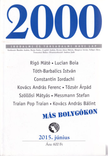 2000 Irodalmi s Trsadalmi Havi Lap - 2015. jnius