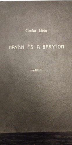 Csuka Bla - Haydn s Baryton