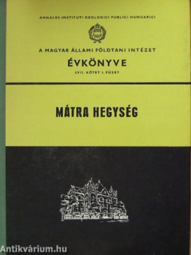 Varga Gyula - A Magyar llami Fldtani Intzet vknyve - A Mtra hegysg fldtana