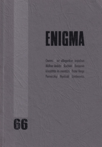 Enigma - Mvszetlemleti folyirat 66