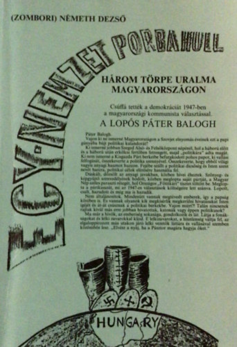  Nmeth Dezs (Zombori) - Hrom trpe uralma Magyarorszgon (egy nemzet porba hull)
