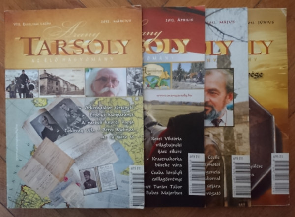 4db Arany Tarsoly sz�rv�nysz�m: VIII. �vfolyam 3-6. sz�mok (2012. m�rcius- j�nius)