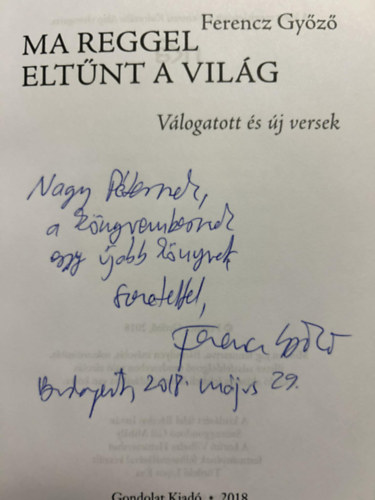 Ferencz Gy�z� - Ma reggel elt�nt a vil�g