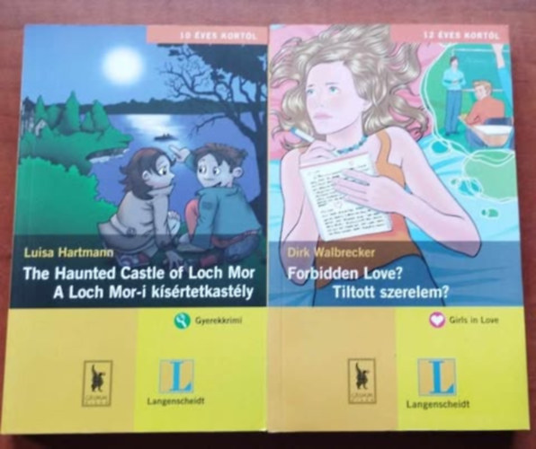 Luisa Hartmann Dirk Walbrecker - 2db Ktnyelv olvasmnyok - mskpp:Forbidden Love? - Tiltott szerelem?+ Knyv 1 db E-knyv Antikvr Idegen nyelv Hangosknyv Film Zene The Haunted Castle of Loch Mor - A Loch Mor-i ksrtetkastly