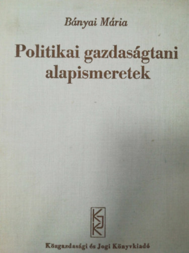 Politikai gazdaságtani alapismeretek